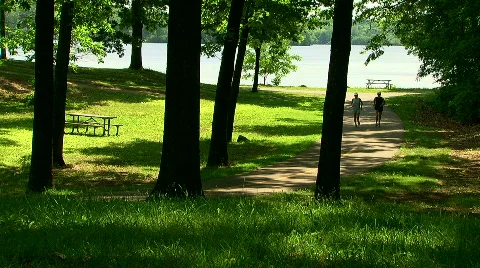 Two women jogging Stock Footage 484290