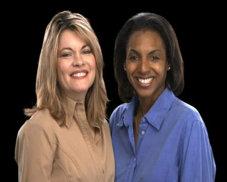 Two Women Smiling Stock Footage 754867