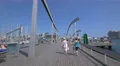 Two women walking on Rambla de Mar, Barcelona 4k or 4k+ Resolution