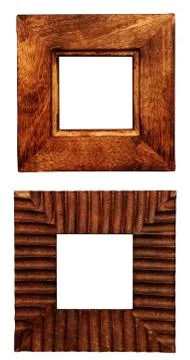Two wooden frames Stock Illustration