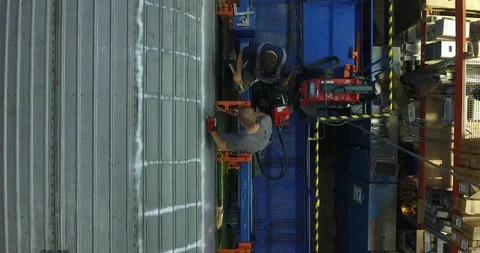 Two workers is building a train Stock Footage 116661465