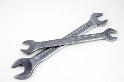 Two wrenches Stock Photos