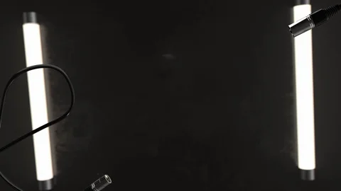 Two XLR cabel watch each other like snake and connect in single wire Video stock 97825598