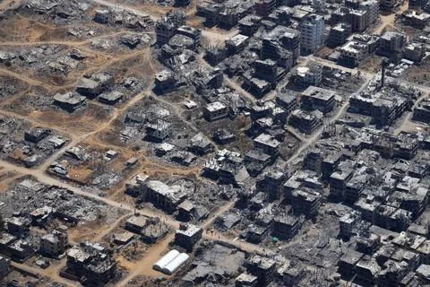 Two years since October 7th Hamas attack, Israel's war on Gaza - 06 Aug 2025 스톡 사진