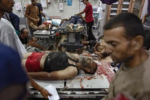 Two years since October 7th Hamas attack, Israel's war on Gaza - 05 Aug 2025 스톡 사진