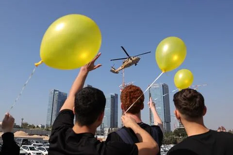 Two years since October 7th Hamas attack, Israel's war on Gaza, Petah Tikva - 30 스톡 사진