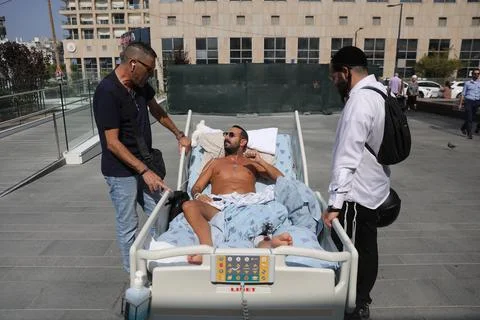 Two years since October 7th Hamas attack, Israel's war on Gaza, Tel Aviv - 24 Oc 스톡 사진