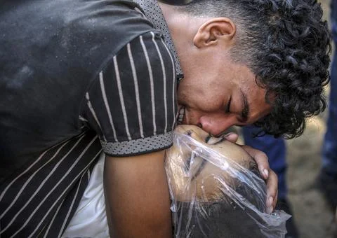 Two years since October 7th Hamas attack, Israel's war on Gaza, Gaza City - 23 J Stock Photos