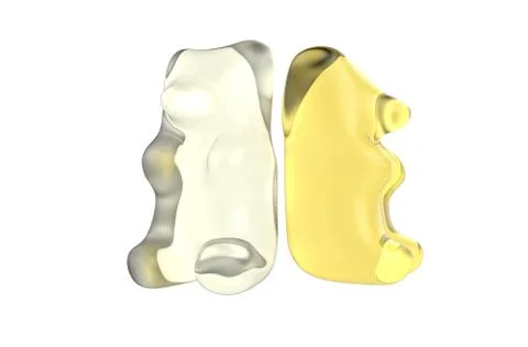 Two Yellow Gummy Bears Stock-Illustration