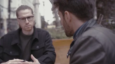 Two young business men having a meeting Stock-Footage 152535251