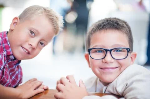 Two young friend Stock Photos