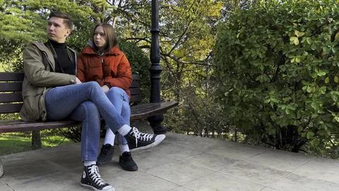 Two young lovers Stock Photos