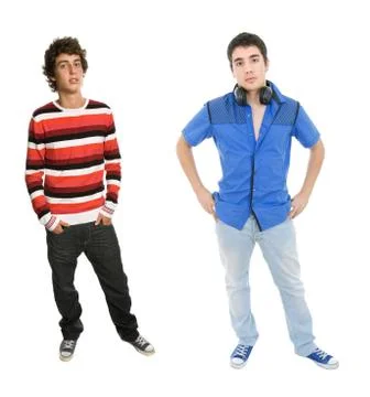 Two young men Stock Photos