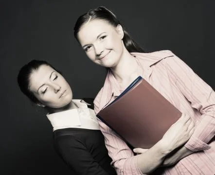 Two young women Stock Photos
