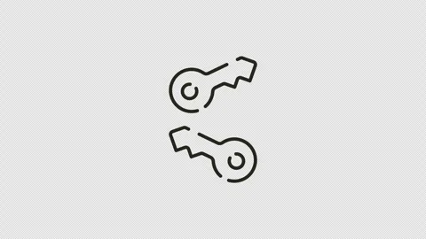 Twokey animation featuring simple outline graphic symbols and minimalist ge.. Vidéo 341834504