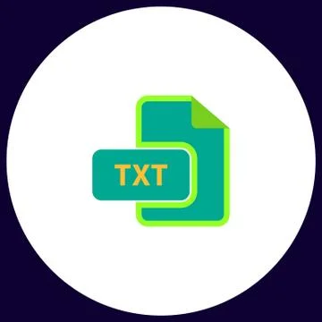 TXT computer symbol Illustrazione stock