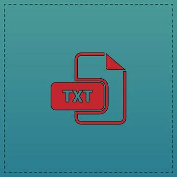 TXT computer symbol Illustrazione stock