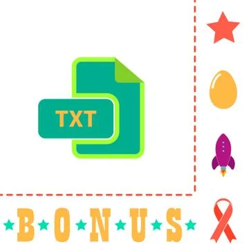 TXT computer symbol Stock Illustration