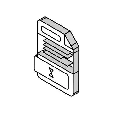 Txt file format document isometric icon vector illustration Illustrazione stock