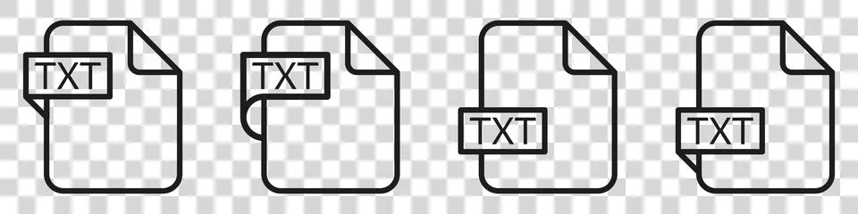 TXT file format document type colored icon. Stock Illustration