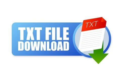 TXT file icon. Spreadsheet document type. Modern flat design graphic 스톡 일러스트