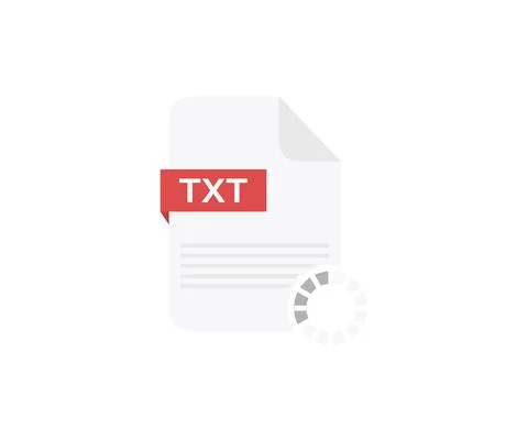 TXT file logo design Text document type  vector design and illustration. Stock Illustration