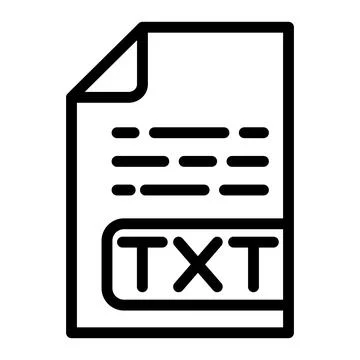 Txt File Vector Icon Design Illustration Illustrazione stock