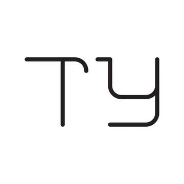 Ty initial letter vector logo icon Stock Illustration