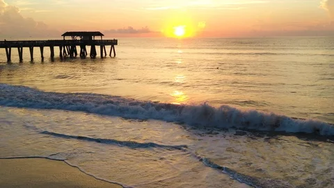 Tybee Golden Hour Vídeo Stock 94866466