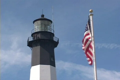 Tybee Island Lighthouse Stock Footage 65754