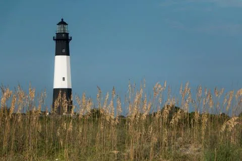 Tybee island lighthouse 스톡 사진
