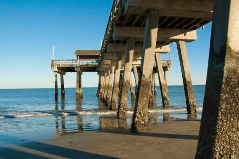 Tybee pier 스톡 사진