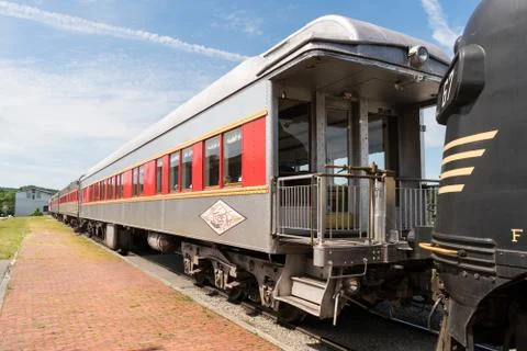 Tygart Flyer antique train excursion Stock Photos