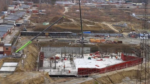 Tying the reinforcement. Stock Footage 320285794