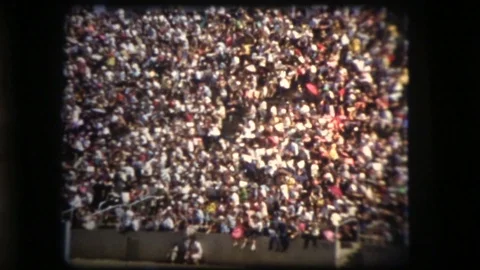 Tyler Rose Parade Crowd 1954 Stock Footage