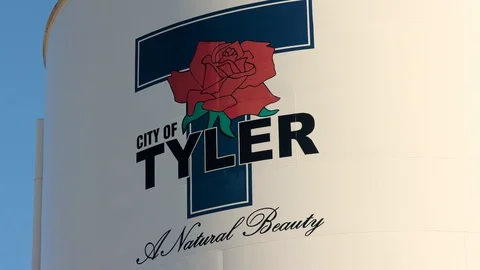 Tyler Texas Water Tank Static Stock Footage 99426502