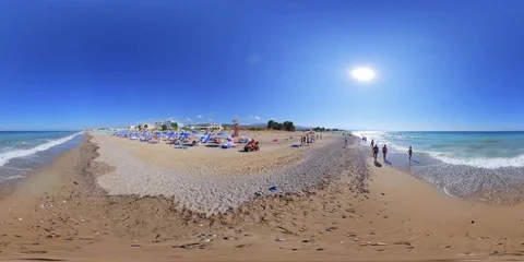 Tympaki Beach Video stock 120881161