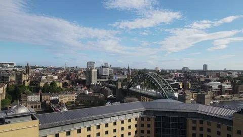 Tyne Bridge Reveal Stock Footage 337001309
