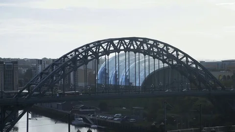 Tyne Bridge traffic Stock Footage 81120754