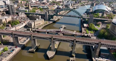 Tyne Bridges Stock Footage 262063837