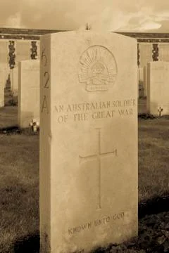 Tyne cot cemetery first world war flanders belgium Foto stock