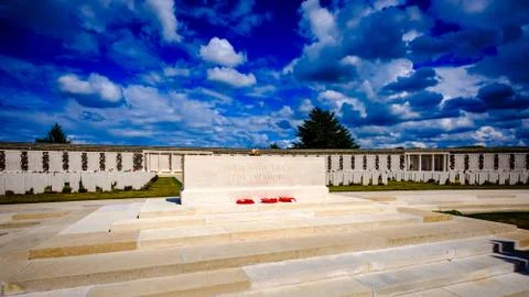 Tyne Cot Commonwealth War Graves Cemetery and Memorial Stock Photos