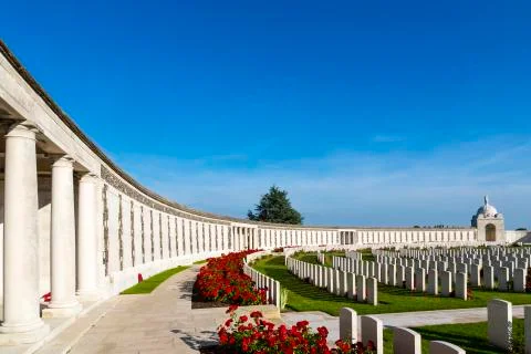 Tyne Cot World War One Cemetery, the largest British War cemetery in the world Foto stock