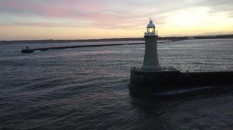 Tynemouth pier Foto stock