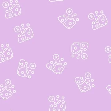 Type b hepatitis line seamless pattern Stock Illustration