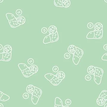 Type c hepatitis line seamless pattern Illustrazione stock