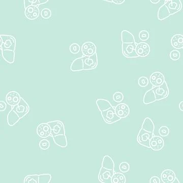 Type d hepatitis line seamless pattern Stock Illustration