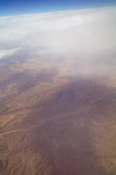 Type of desert from air, egypt Stock Photos