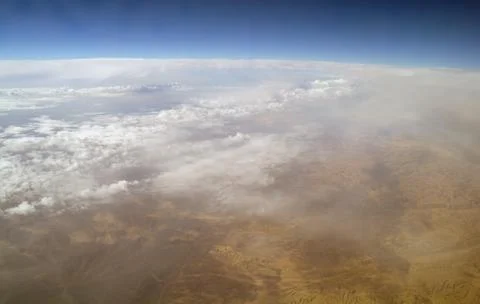 Type of desert from air, egypt Stock Photos