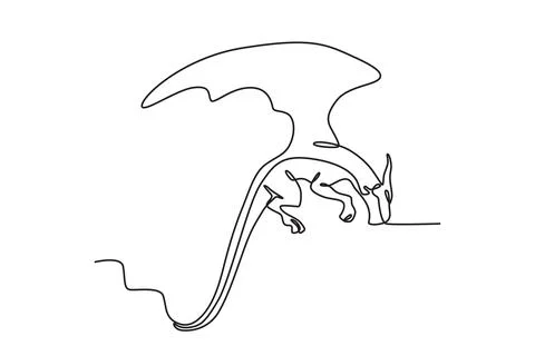A type of dragon that resembles a snake Stock Illustration